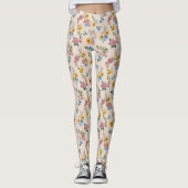 BUGS BUNNY™ Blumenstickmuster Leggings (Vorderseite)
