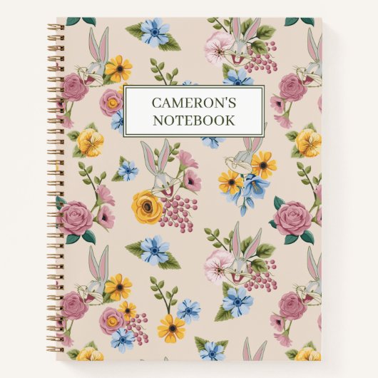 BUGS BUNNY™ Blumenstickmuster Notizblock (Vorderseite)