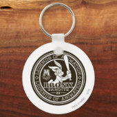 BUGS BUNNY™ Bronx Bomber's Round Logo B/W Schlüsselanhänger (Vorderseite)