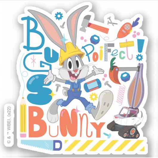 BUGS BUNNY BUILDERS™| BUGS BUNNY™-Arbeitstools Aufkleber (Vorderseite)