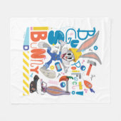 BUGS BUNNY BUILDERS™| BUGS BUNNY™-Arbeitstools Fleecedecke (Vorderseite (Horizontal))