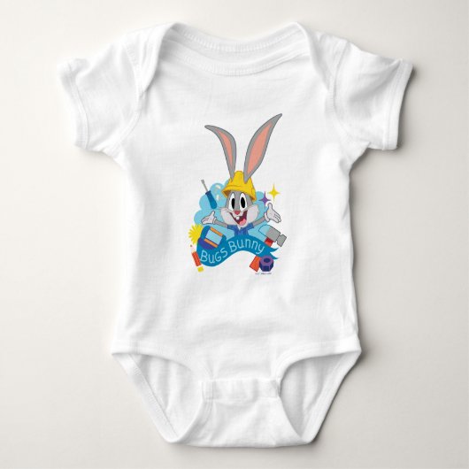 BUGS BUNNY BUILDERS™| BUGS BUNNY™ Character Art Baby Strampler (Vorderseite)