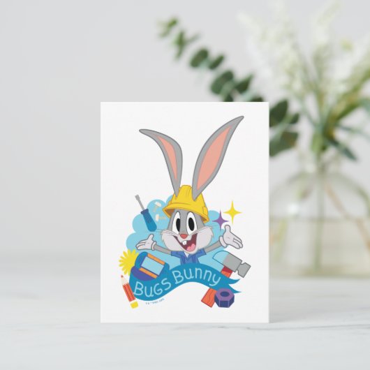 BUGS BUNNY BUILDERS™| BUGS BUNNY™ Character Art Postkarte (Stehend Vorderseite)
