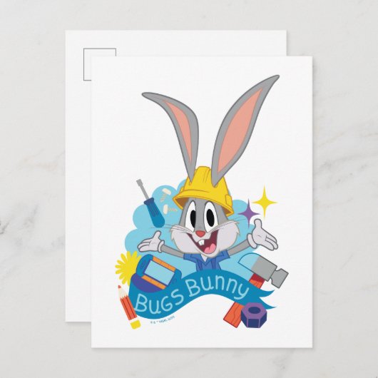 BUGS BUNNY BUILDERS™| BUGS BUNNY™ Character Art Postkarte (Vorne/Hinten)