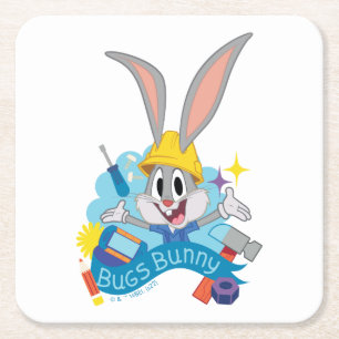 BUGS BUNNY BUILDERS™  BUGS BUNNY™ Character Art Rechteckiger Pappuntersetzer