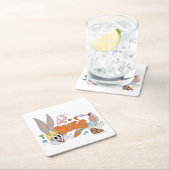 BUGS BUNNY BUILDERS™| BUGS BUNNY™ Sketch Art Rechteckiger Pappuntersetzer (Vor Ort)