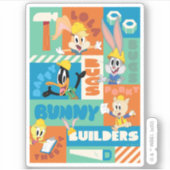 BUGS BUNNY BUILDERS™| Character Grid Pattern Aufkleber (Vorderseite)