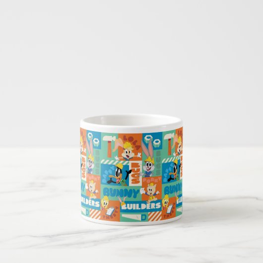BUGS BUNNY BUILDERS™| Character Grid Pattern Espressotasse (Vorderseite)