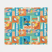 BUGS BUNNY BUILDERS™| Character Grid Pattern Fleecedecke (Vorderseite (Horizontal))