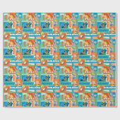 BUGS BUNNY BUILDERS™| Character Grid Pattern Geschenkpapier (Flach)