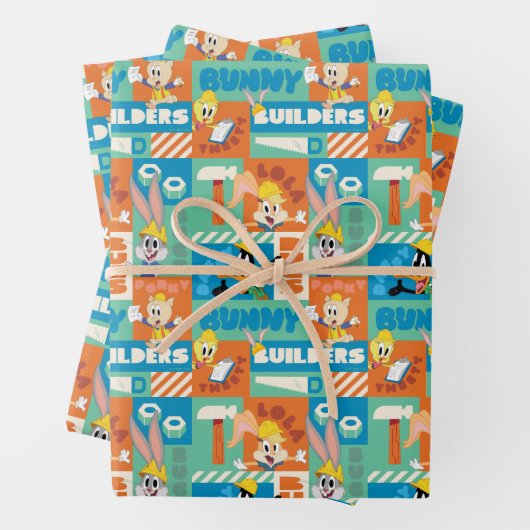 BUGS BUNNY BUILDERS™| Character Grid Pattern Geschenkpapier Set (Beispiel)