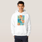 BUGS BUNNY BUILDERS™| Character Grid Pattern Hoodie (Vorne ganz)