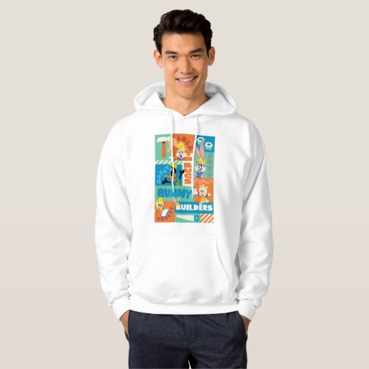 BUGS BUNNY BUILDERS™| Character Grid Pattern Hoodie (Vorne ganz)