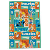 BUGS BUNNY BUILDERS™| Character Grid Pattern Mittlere Geschenktüte (Vorderseite)