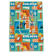 BUGS BUNNY BUILDERS™| Character Grid Pattern Mittlere Geschenktüte (Rückseite)