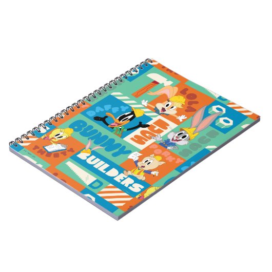 BUGS BUNNY BUILDERS™| Character Grid Pattern Notizblock (Linke Seite)