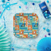 BUGS BUNNY BUILDERS™| Character Grid Pattern Pappteller (Party)