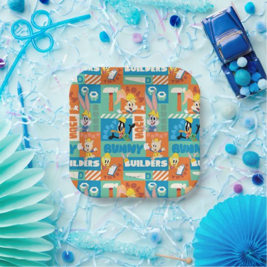BUGS BUNNY BUILDERS™| Character Grid Pattern Pappteller (Party)