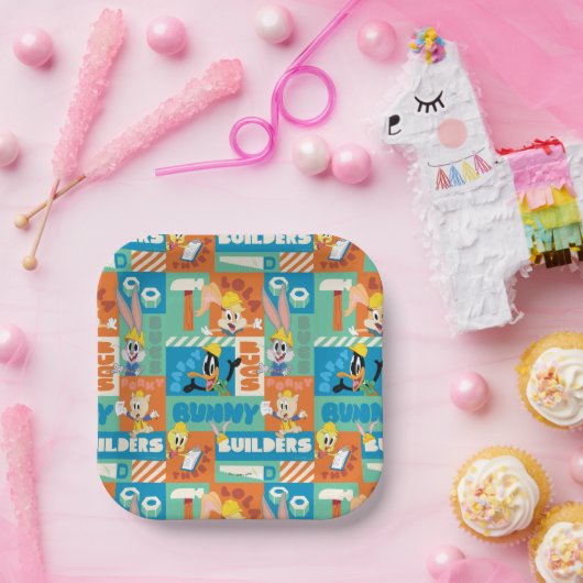 BUGS BUNNY BUILDERS™| Character Grid Pattern Pappteller (Party)