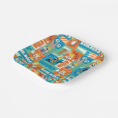 BUGS BUNNY BUILDERS™| Character Grid Pattern Pappteller (Gewinkelt)