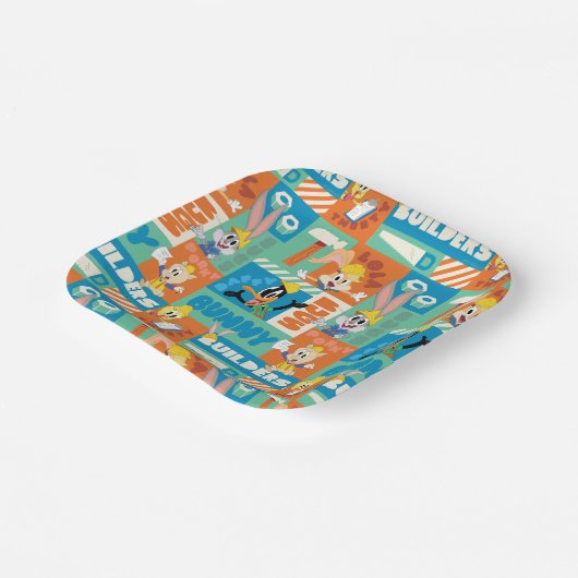 BUGS BUNNY BUILDERS™| Character Grid Pattern Pappteller (Gewinkelt)
