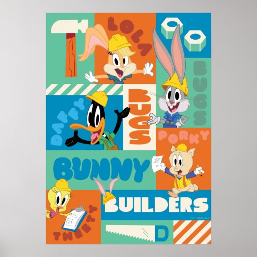 BUGS BUNNY BUILDERS™| Character Grid Pattern Poster (Vorne)