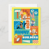 BUGS BUNNY BUILDERS™| Character Grid Pattern Postkarte (Vorne/Hinten)