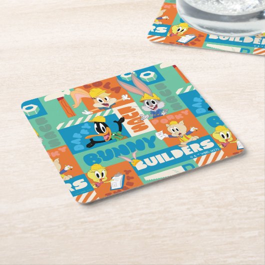 BUGS BUNNY BUILDERS™| Character Grid Pattern Rechteckiger Pappuntersetzer (angewinkelt)