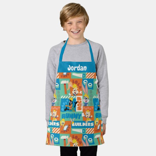 BUGS BUNNY BUILDERS™| Character Grid Pattern Schürze (Getragen)
