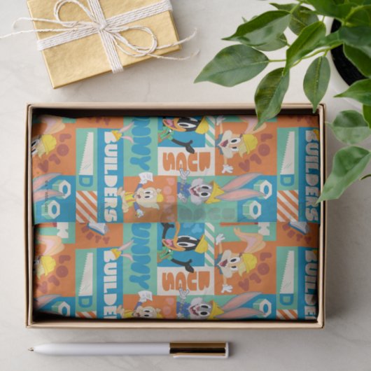 BUGS BUNNY BUILDERS™| Character Grid Pattern Seidenpapier (Geschenk)