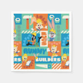 BUGS BUNNY BUILDERS™| Character Grid Pattern Serviette (Vorderseite)
