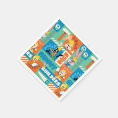 BUGS BUNNY BUILDERS™| Character Grid Pattern Serviette (Ecke)