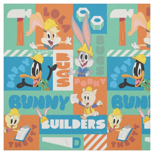 BUGS BUNNY BUILDERS™| Character Grid Pattern Stoff (Muster)