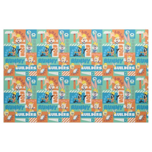 BUGS BUNNY BUILDERS™| Character Grid Pattern Stoff (Fat Quarter (45,7 x 55,9 cm))