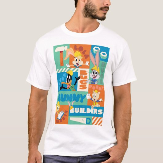 BUGS BUNNY BUILDERS™| Character Grid Pattern T-Shirt (Vorderseite)
