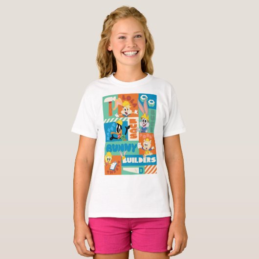 BUGS BUNNY BUILDERS™| Character Grid Pattern T-Shirt (Vorne ganz)