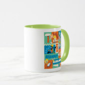 BUGS BUNNY BUILDERS™| Character Grid Pattern Tasse (VorderseiteRechts)