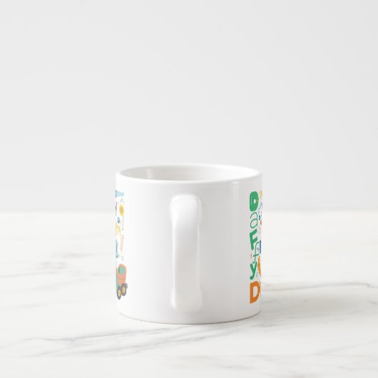 BUGS BUNNY BUILDERS™| DAFFY DUCK™-Arbeitstools Espressotasse (Rückseite)