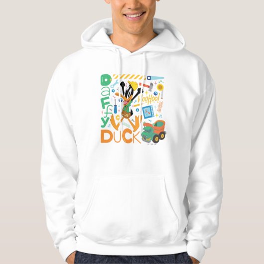 BUGS BUNNY BUILDERS™| DAFFY DUCK™-Arbeitstools Hoodie (Vorderseite)