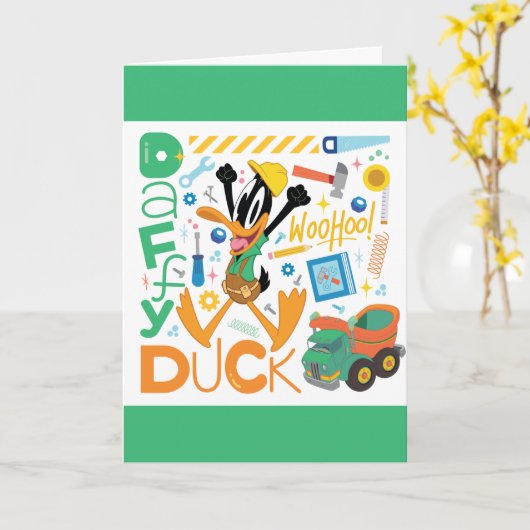 BUGS BUNNY BUILDERS™| DAFFY DUCK™-Arbeitstools Karte (Gelbe Blume)