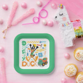 BUGS BUNNY BUILDERS™| DAFFY DUCK™-Arbeitstools Pappteller (Party)
