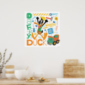 BUGS BUNNY BUILDERS™| DAFFY DUCK™-Arbeitstools Poster (Küche)