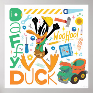 BUGS BUNNY BUILDERS™  DAFFY DUCK™-Arbeitstools Poster