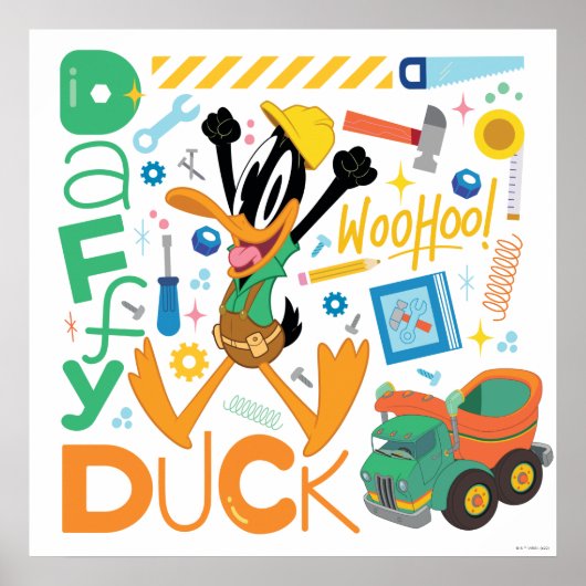 BUGS BUNNY BUILDERS™| DAFFY DUCK™-Arbeitstools Poster (Vorne)