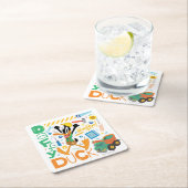 BUGS BUNNY BUILDERS™| DAFFY DUCK™-Arbeitstools Rechteckiger Pappuntersetzer (Vor Ort)