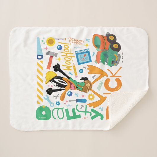 BUGS BUNNY BUILDERS™| DAFFY DUCK™-Arbeitstools Sherpadecke (Vorderseite (Horizontal))