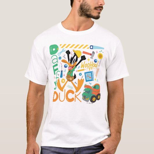 BUGS BUNNY BUILDERS™| DAFFY DUCK™-Arbeitstools T-Shirt (Vorderseite)
