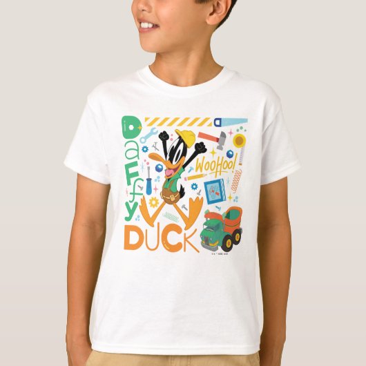 BUGS BUNNY BUILDERS™| DAFFY DUCK™-Arbeitstools T-Shirt (Vorderseite)