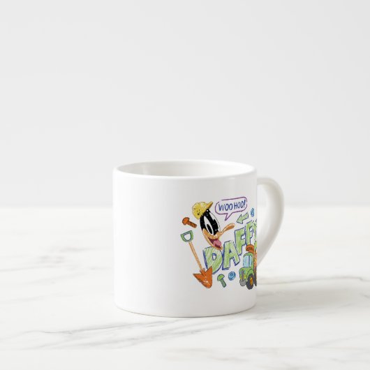 BUGS BUNNY BUILDERS™| DAFFY DUCK™ Sketch Art Espressotasse (Vorderseite Rechts)