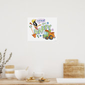 BUGS BUNNY BUILDERS™| DAFFY DUCK™ Sketch Art Poster (Küche)
